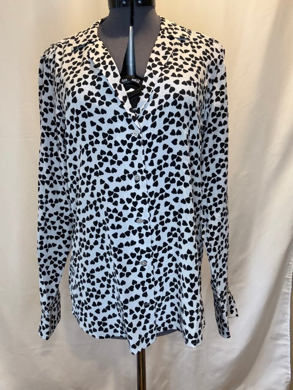 Equipment size SM silk blouse
